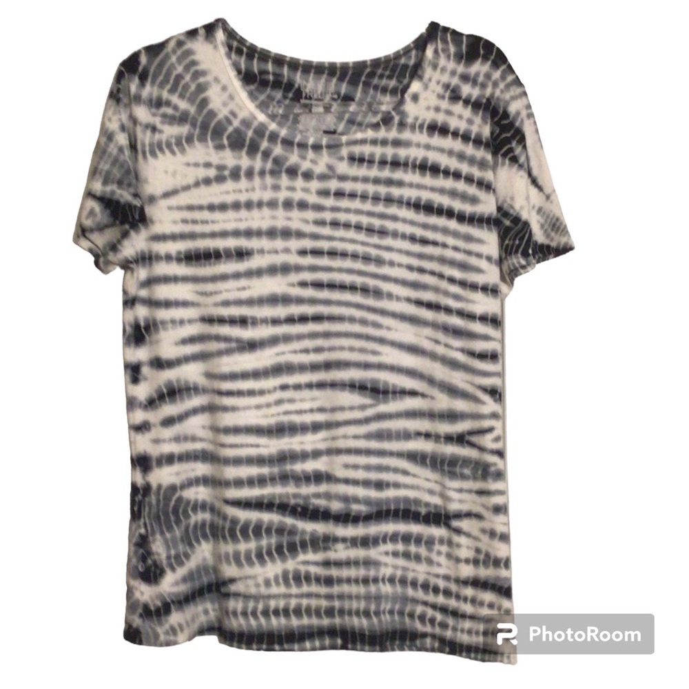 2 for $10 Time & Tru Navy Blue and White Tie Dyed T Shirt Size 1X